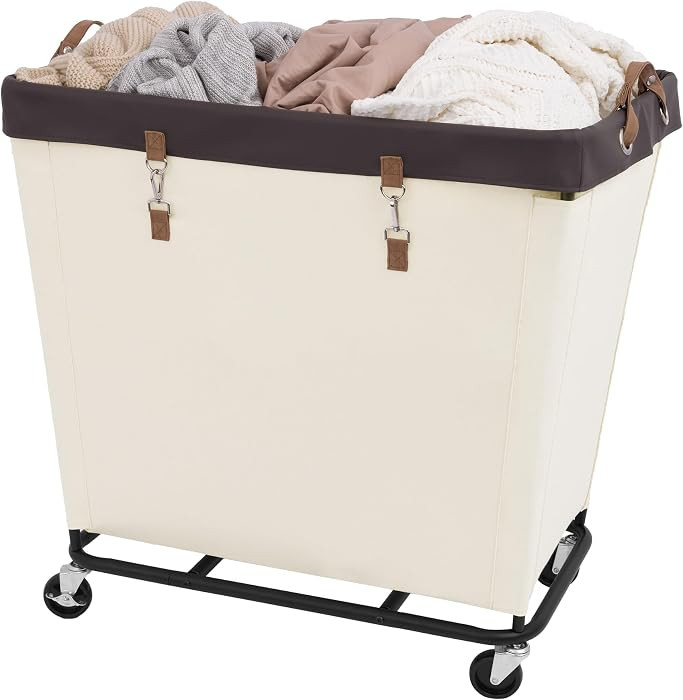 StorageWorks 320L Laundry Basket with Wheels, Extra Large Rolling Hampers for Clothing Organizer,... | Amazon (US)