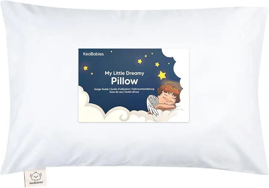 Toddler Pillow with Pillowcase - 13x18 My Little Dreamy Pillow, Organic Cotton Toddler Pillows fo... | Amazon (US)