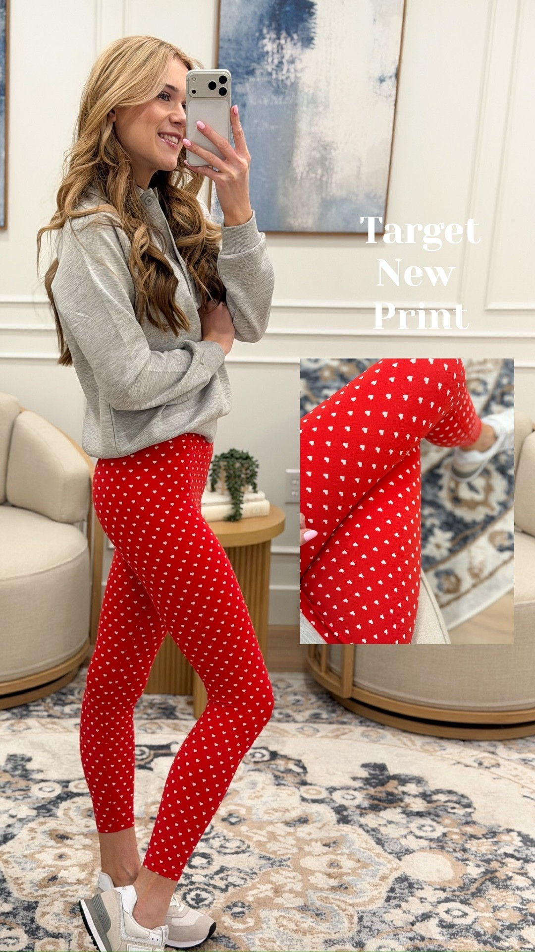 These heart leggings are a MUST!❤️ The fit is buttery soft and so flattering—plus how cute is the tiny heart print?! Perfect for cozy days, errands, or adding a fun pop to your athleisure looks. Wearing size small in both pieces.

#LTKFindsUnder50 #LTKSeasonal #LTKActive