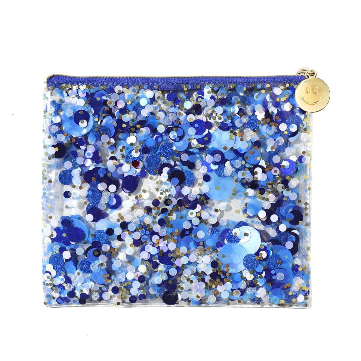 Spirit Squad True Blue Confetti Everything Pouch | Packed Party