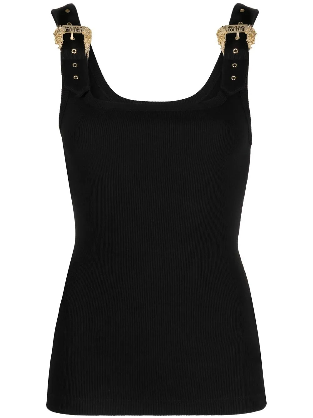 buckle-embellished ribbed tank top | Farfetch Global