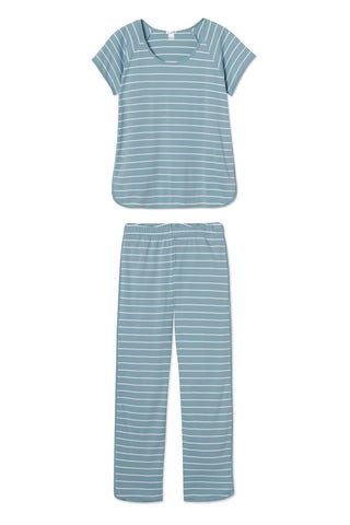 Pima Short-Long Set in Hydrangea | LAKE Pajamas