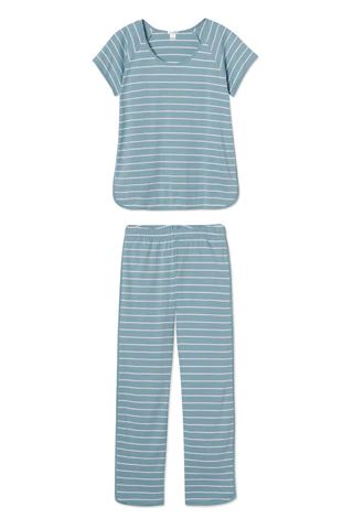 Pima Short-Long Set in Chateau | LAKE Pajamas