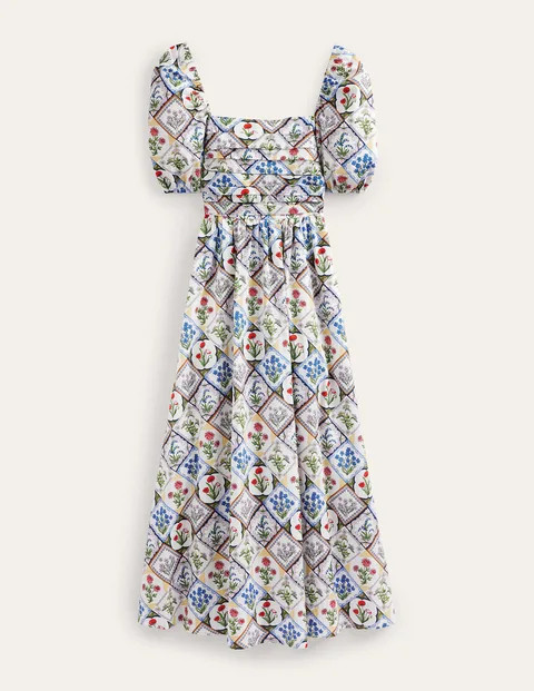 Ruched Bodice Midi Dress | Boden (UK & IE)