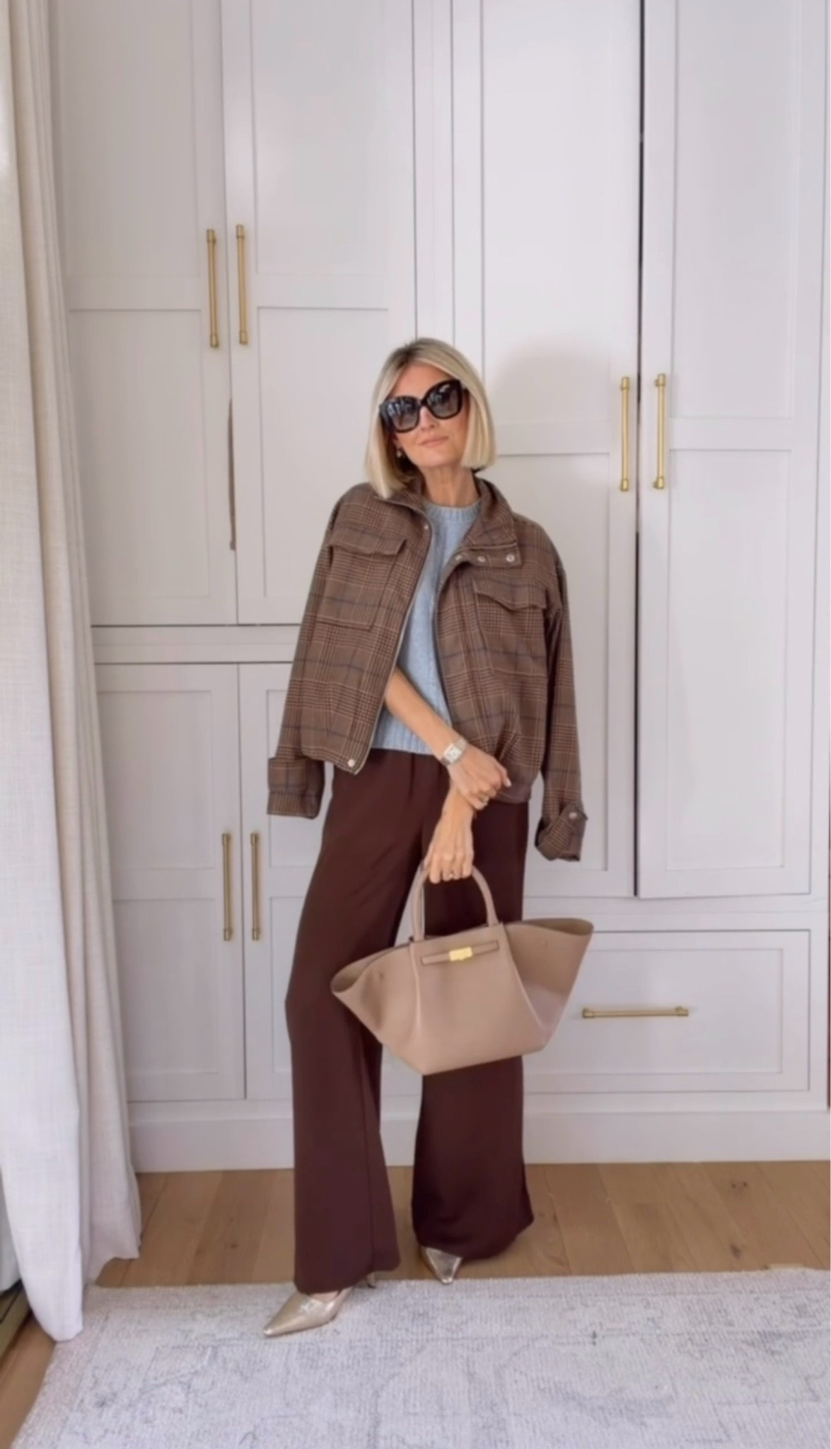 Another combo I have been loving for fall is blue & brown together! I love how this outfit has different shades of the colors too! Wearing XS in jacket & pants! Wearing M in sweater!

Loverly Grey, Target, fall outfit, plaid jacket, brown pants, sweater vest

#LTKSeasonal