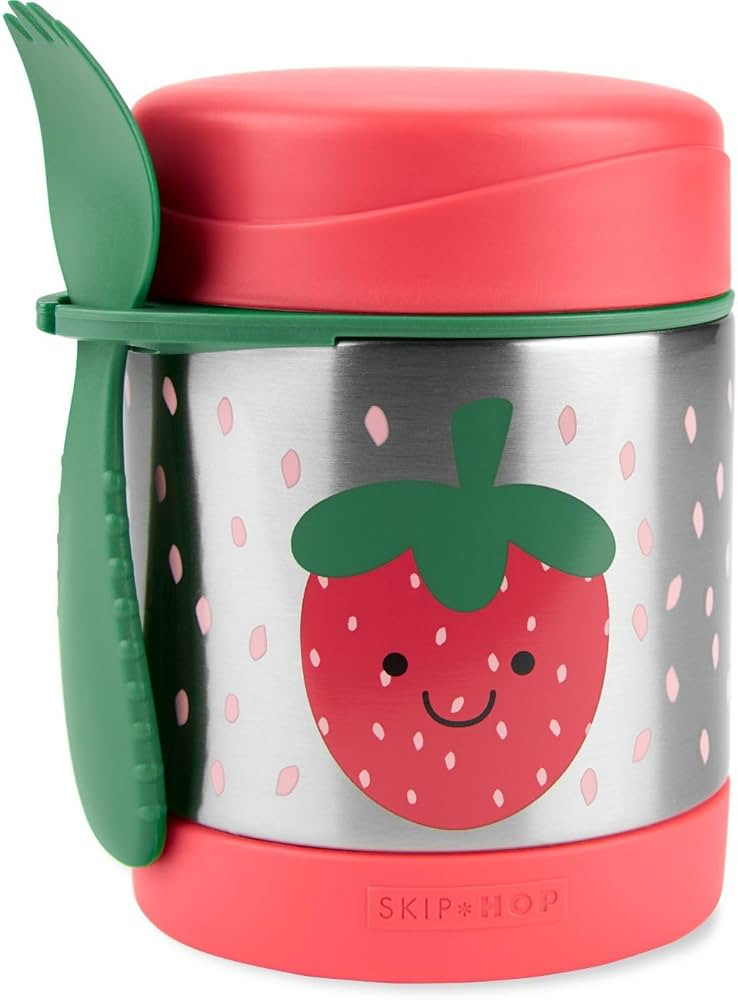 Skip Hop Insulated Baby Food Jar, Sparks, Strawberry | Amazon (US)