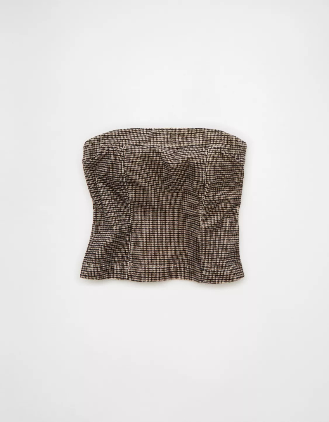 AE Plaid Corduroy Tube Top | American Eagle Outfitters (US & CA)