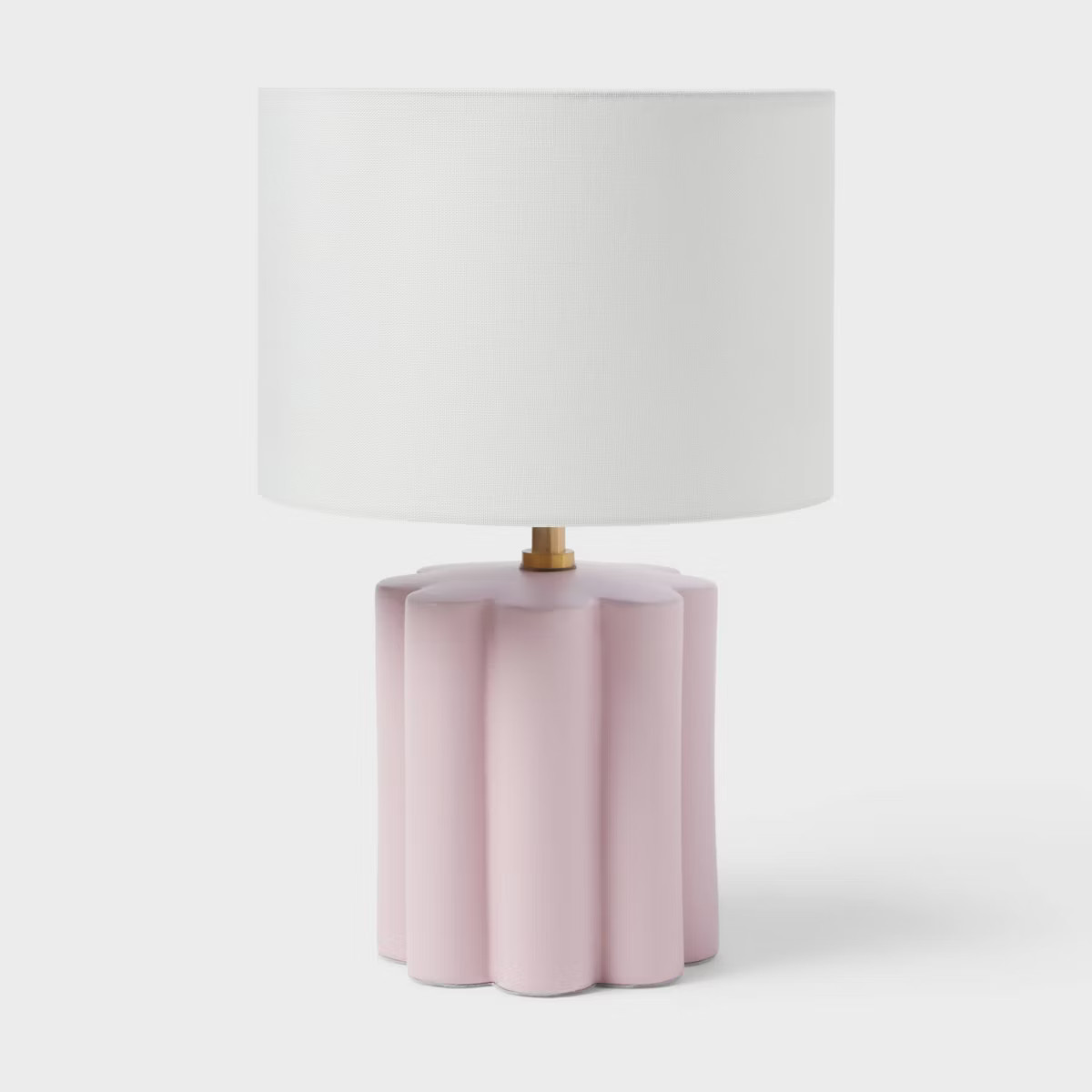 Fluted Kids' Table Lamp Purple - Pillowfort™ | Target
