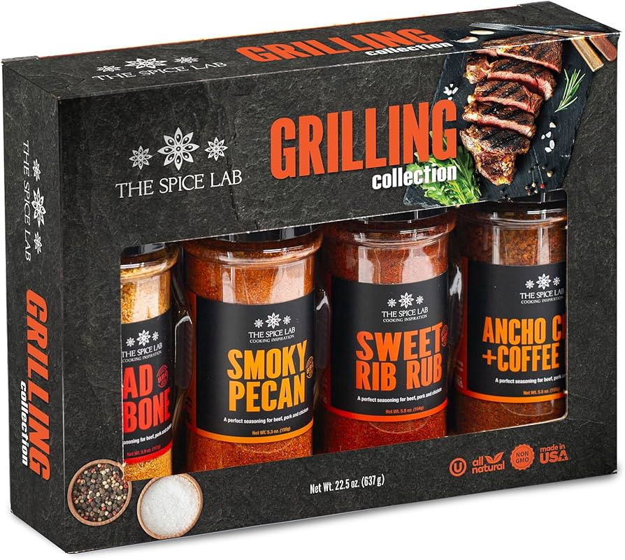The Spice Lab BBQ Barbecue Spices and Seasonings Set - Ultimate Grilling Accessories Set - Gift K... | Amazon (US)
