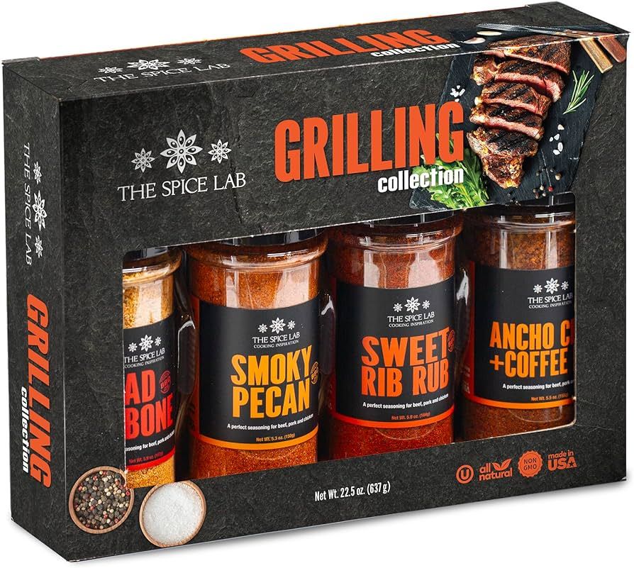 The Spice Lab BBQ Barbecue Spices and Seasonings Set - Ultimate Grilling Accessories Set - Gift K... | Amazon (US)