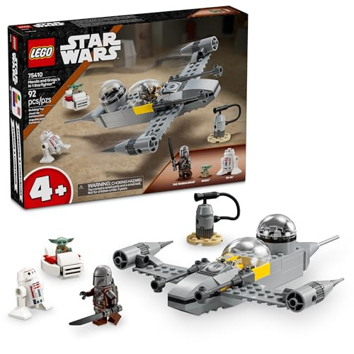 LEGO Star Wars: The Mandalorian Mando and Grogu's N-1 Starfighter Toddler Building Set - Star Wars Baby Yoda Toy for Kids, Boys & Girls, Ages 4+ - Educational Preschool Toy Gift for Birthdays - 75410 | Amazon (US)