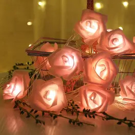 LED Rose String Lights, For Valentine's Day Wedding, Room Garden Decoration Night Light, Outdoor ... | Temu Affiliate Program