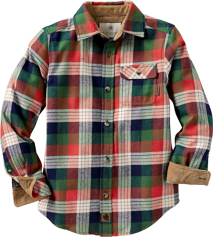 Legendary Whitetails Unisex Kids Lumberjack Flannel Long Sleeve Button Down Shirt | Amazon (US)