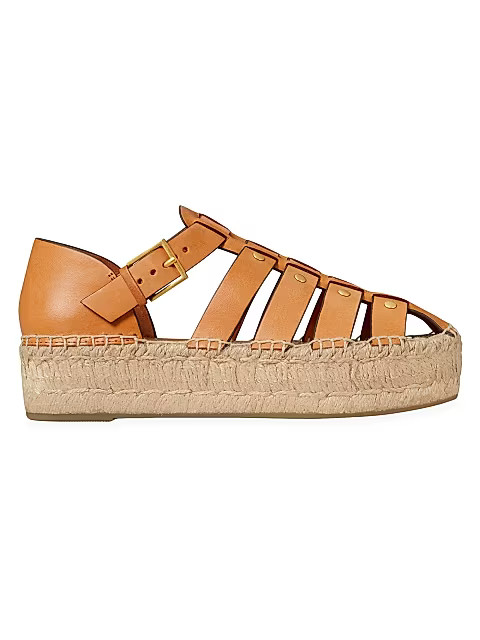 Leather Platform Fisherman Sandals | Saks Fifth Avenue