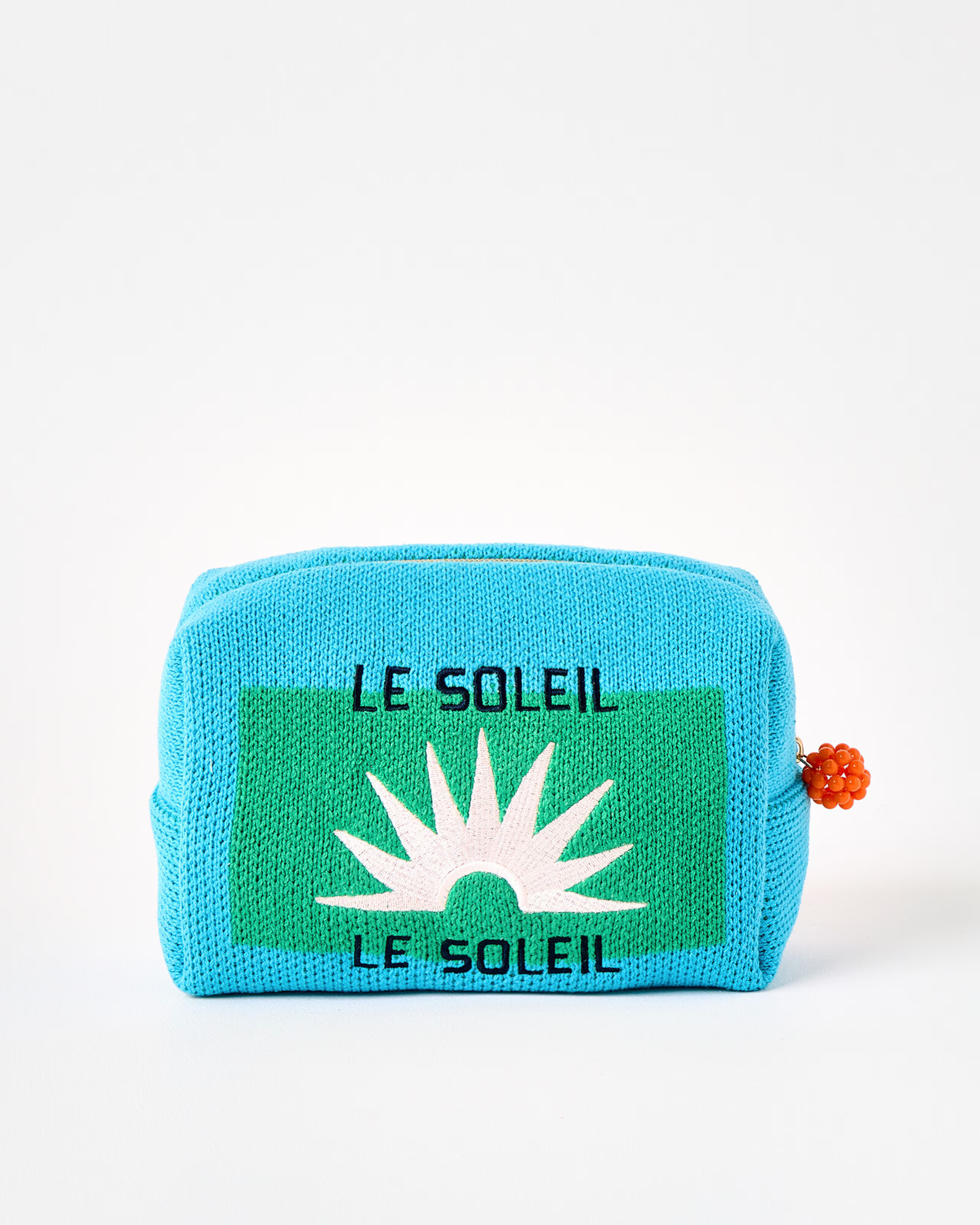 Knitted Le Soleil Fabric Wash Bag | Oliver Bonas | Oliver Bonas (Global)