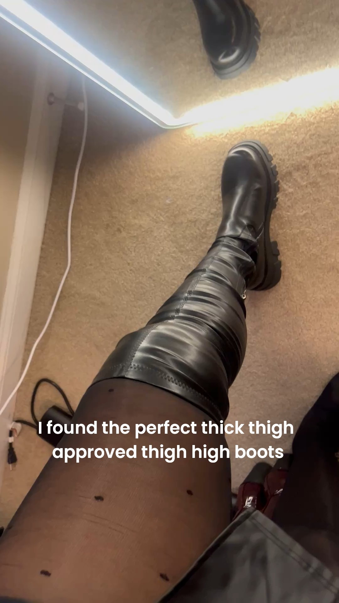 These are so comfortable! Size up a 0.5 from your regular size. I’ve worn these 3 times now and love how warm they are and how cute and sexy they look on. 

The best part is they don’t roll down. 

Thick calf and thick thigh approved boots. Curvy girl friendly boots, Amazon winter boots. 

#LTKMidsize #LTKFindsUnder100 #LTKPlusSize