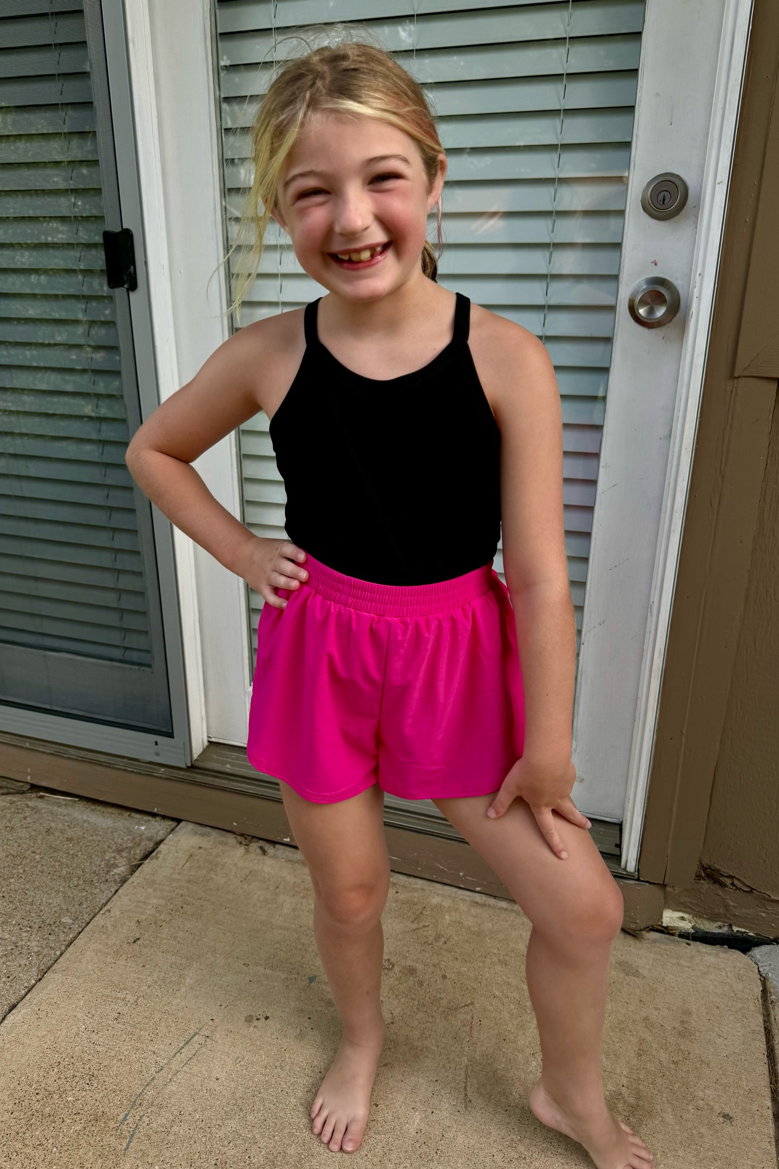 Pretty and pink pink shorts with built-in biker shorts! 

#LTKBeauty #LTKActive