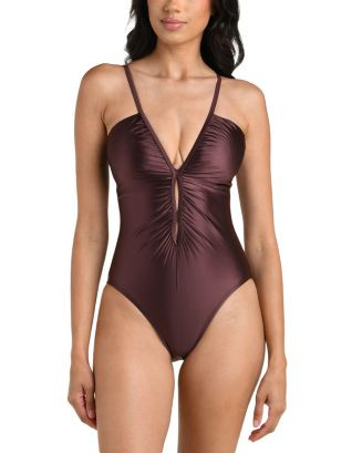 Earth Goddess V Neck One Piece Swimsuit | Bloomingdale's (US)