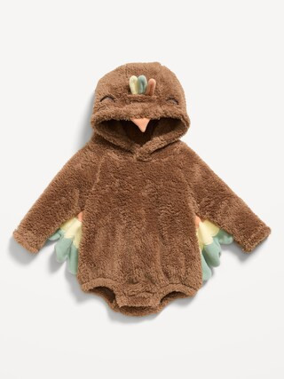Long-Sleeve Critter Fleece Hooded One-Piece Romper for Baby | Old Navy (US)