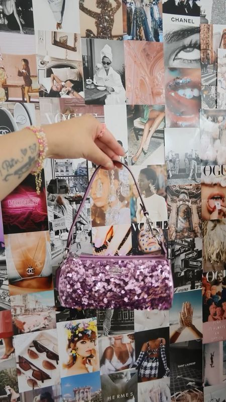 Unbox with me my new Coach bag! ✨ @littlebodybigheart ‘s concert is in a week and the venue requires a tiny bag and knew this bag would be perfect as I had been eyeing this sparkly bag for awhile & I got it on sale for under $50 and actually fits everything I need 🤩 // I’m so anxious about this trip to Denver as it’s going to be my first BIG trip and event. I’ve never been to a concert this big but I know it’s going to be worth it in the end 🥰💜