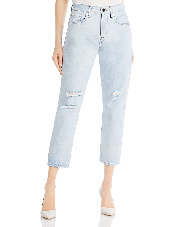 Le Original Distressed Straight Leg Jeans in Howard Rips | Bloomingdale's (US)