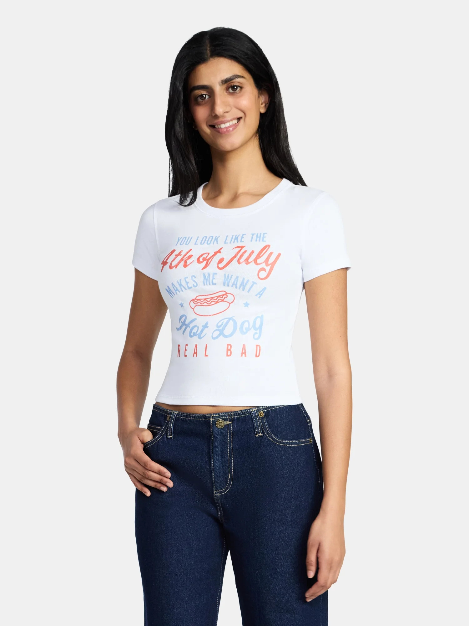 Legally Blonde Women's Fourth of July Graphic Tee with Short Sleeves, Sizes XXS-XXL | Walmart (US)