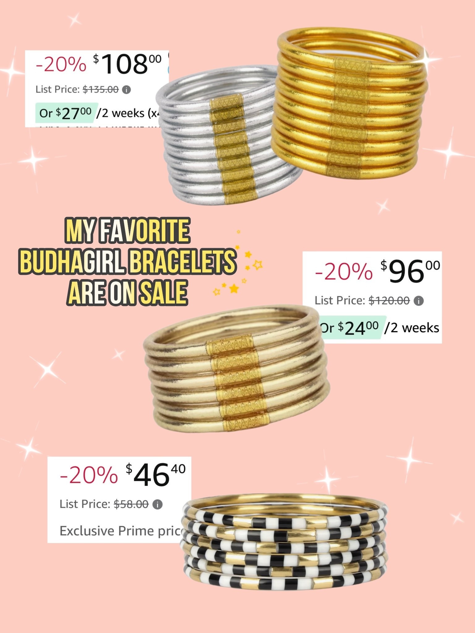 My FAVORITE bracelets are ON SALE!! 
PRIME DAY DEALS ✨