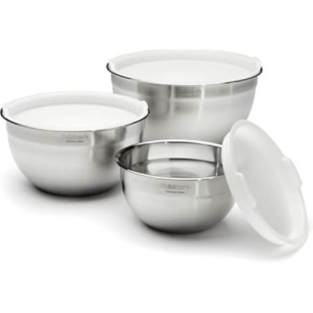 Ziruma Non-Toxic Mixing Bowls with Lids Set, Stainless Steel & Glass, 5 Pcs Plastic Free Bowls wi... | Amazon (US)