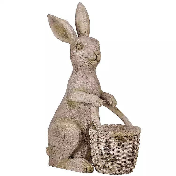 New! Bunny with Basket Planter | Kirkland's Home