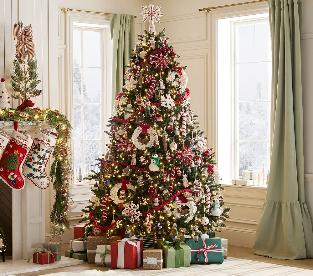 Get The Look - Scenic Felted Christmas Tree (6') | Pottery Barn Kids