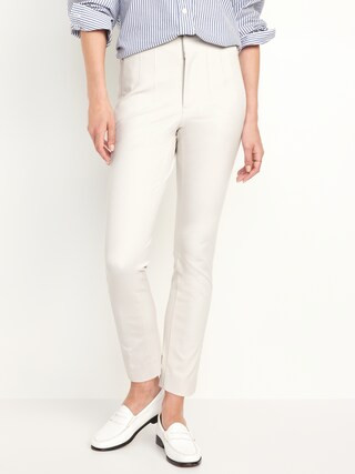 High-Waisted Polished Pixie Skinny Ankle Pants | Old Navy (CA)