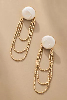 Pearl Beaded Drop Earrings | Anthropologie (US)
