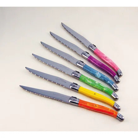 Laguiole Evolution 6 Piece Stainless Steel Steak Knife Set | Wayfair North America