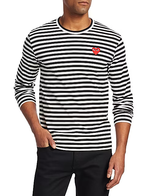 Mini Heart Long-Sleeve Cotton Tee | Saks Fifth Avenue