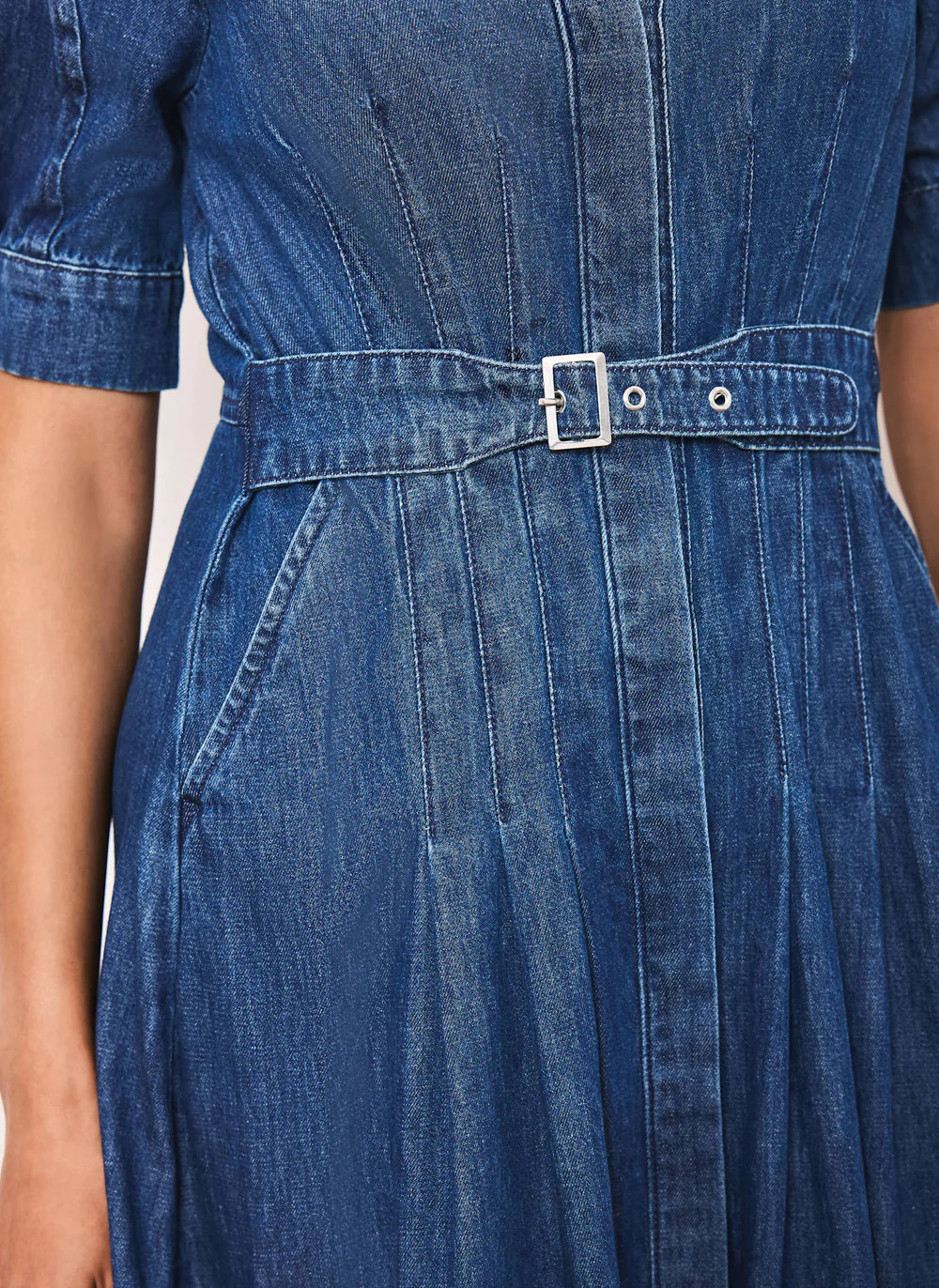 Indigo Denim Midi Shirt Dress | Mint Velvet