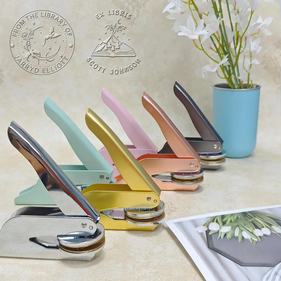 CUSTOM EMBOSSER / Initials Embosser / Library Embosser / From the Library of / Cat Lover Gifts/bo... | Etsy (US)