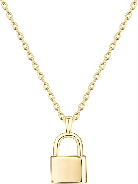 PAVOI 14K Gold Plated Dainty Cubic Zirconia Pendant Necklace for Women | Dot, Elephant, Butterfly... | Amazon (US)