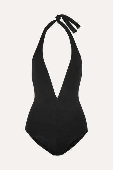 Eres - Les Essentiels Cachette Halterneck Swimsuit - Black | NET-A-PORTER (UK & EU)