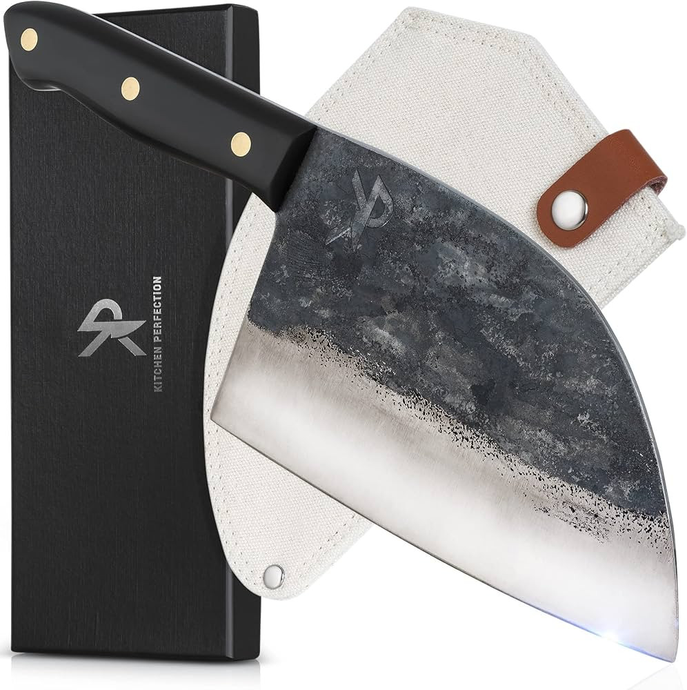 Kitchen perfection Handmade Meat Cleaver Knife For Meat Cutting - Professional 7" Serbian Chef Kn... | Amazon (US)