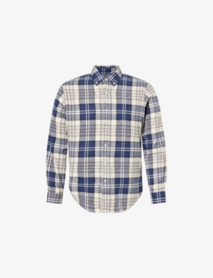 Check-Pattern Long-Sleeve Cotton Shirt | Selfridges