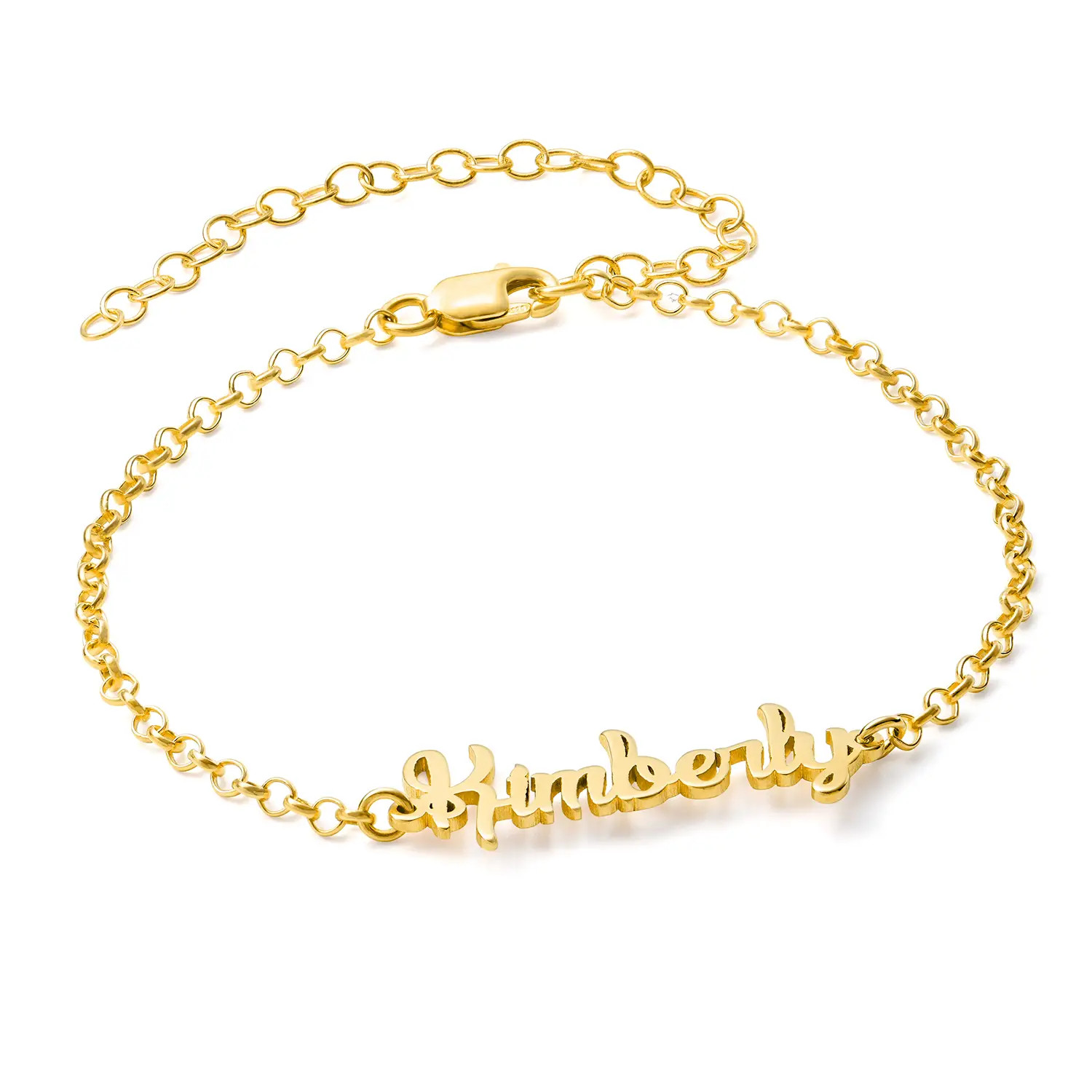 Anklet / Bracelet with Name in Gold Vermeil | Theo Grace
