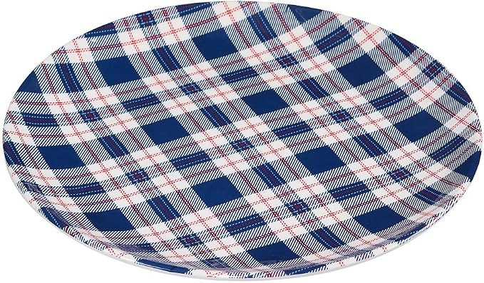 Certified International Patriotic Plaid Round Platter, 14-inches Diameter, Kitchenware and Access... | Amazon (US)