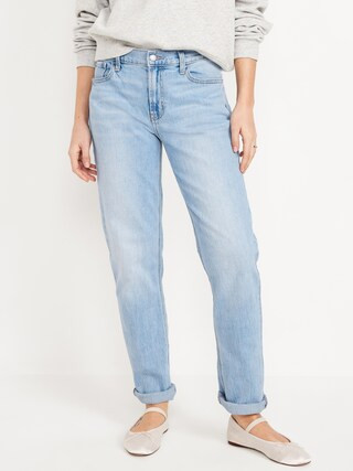 Mid-Rise Wow Boyfriend Straight Jeans | Old Navy (US)