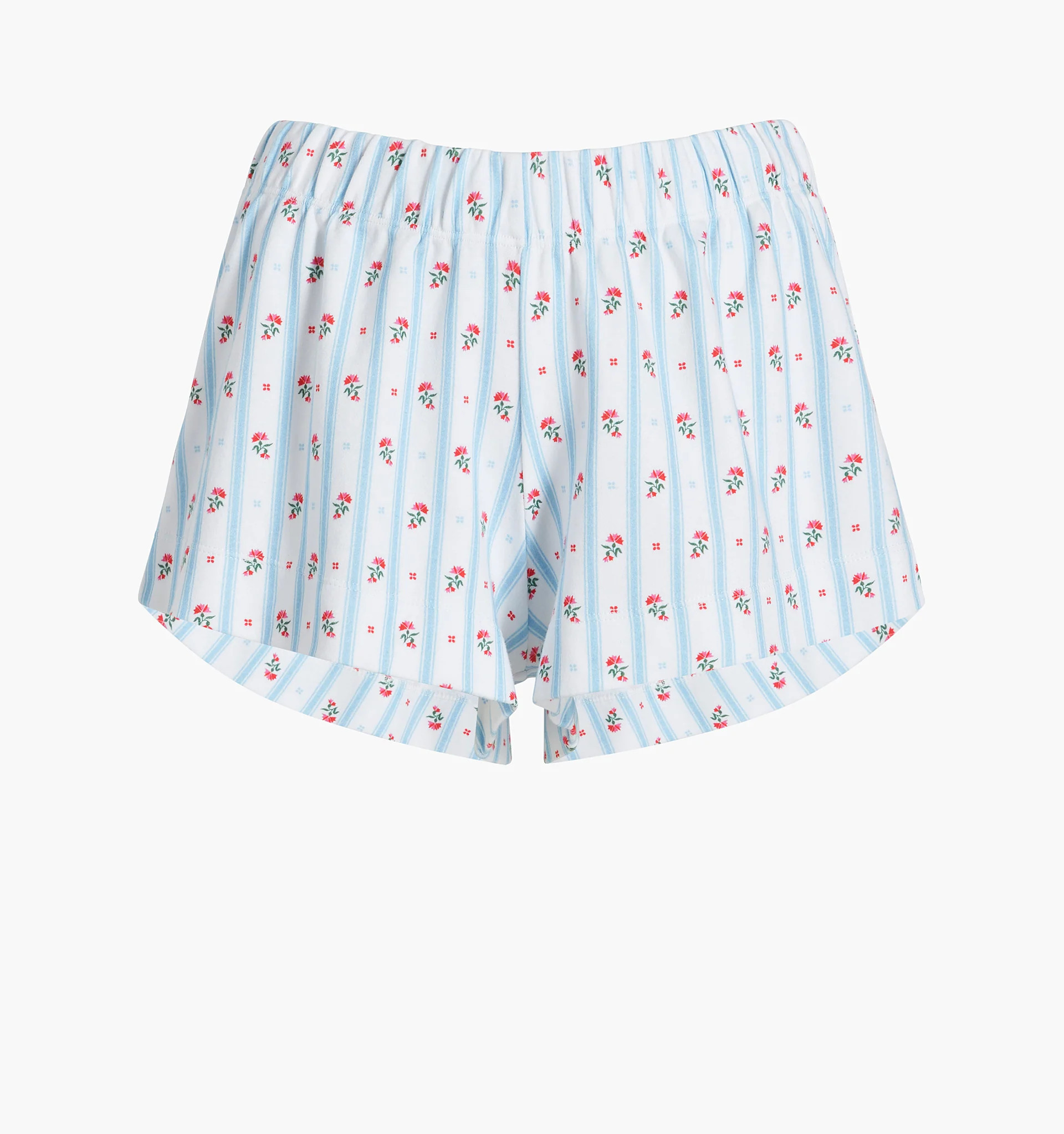 The Gemma Sleep Shorts - Floral Stripe | Hill House Home