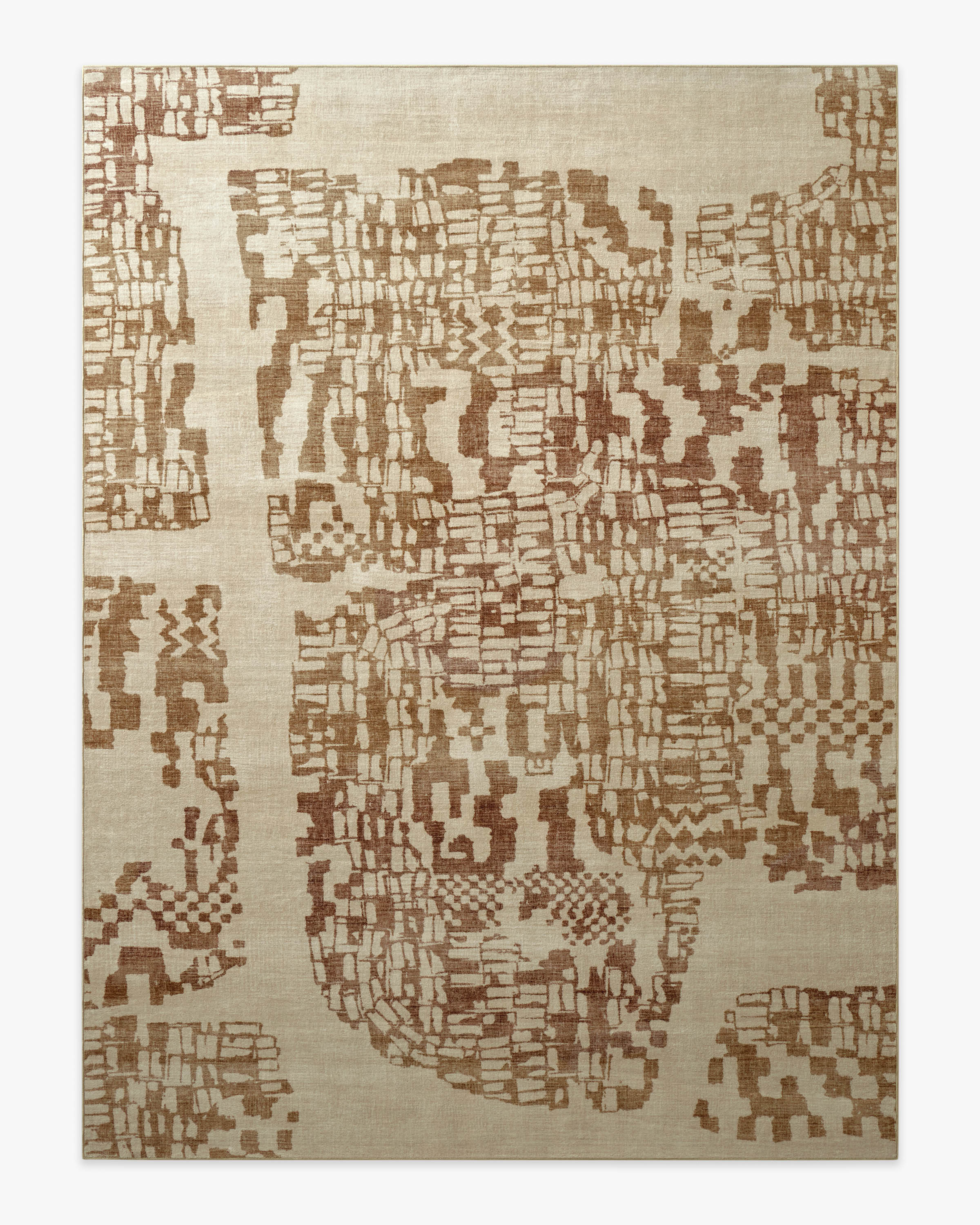 Tessra Bronze & Cream Rug | Ruggable