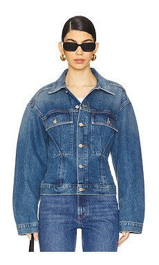 AGOLDE Zyla Cinch Jacket in Cascade from Revolve.com | Revolve Clothing (Global)