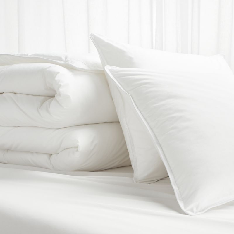 Basic King Medium Hypoallergenic Bedding Set | Crate & Barrel | Crate & Barrel