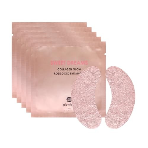 Sweet Dreams Collagen Glow Rose Gold Eye Masks - Korean Under Eye Patches Puffy Eyes, Dark Circles & Wrinkles | Collagen, Niacinamide, Hyaluronic Acid & Peptides | Hydrating Eye Treatment & BeautyCare | Amazon (US)