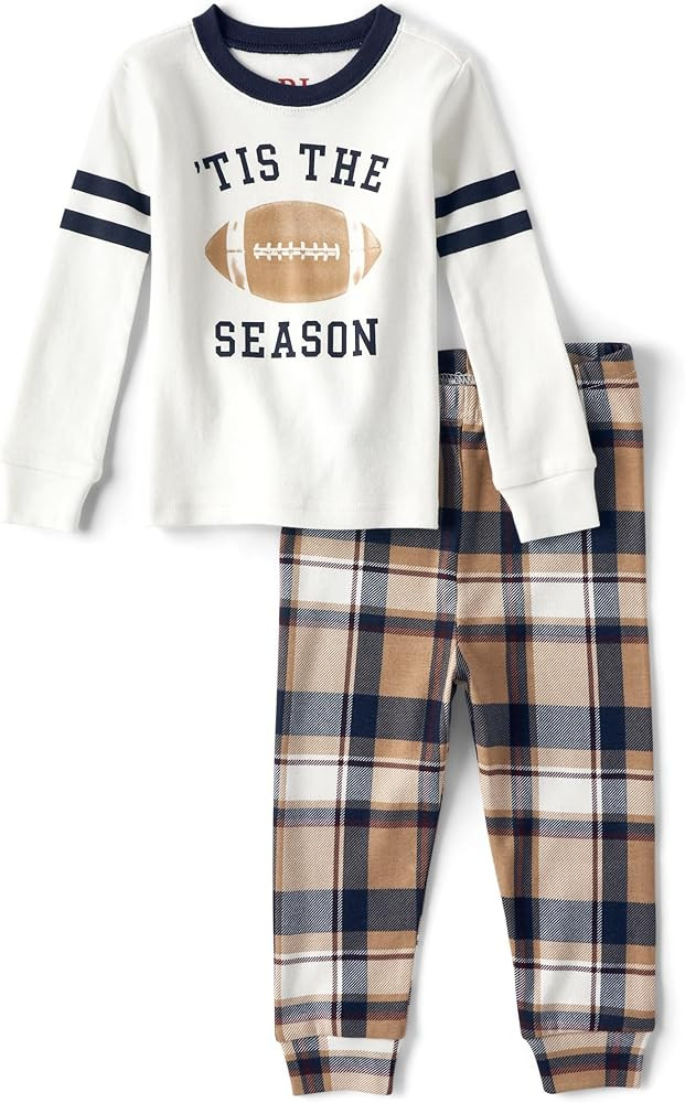 The Children's Place Baby Family Matching, Football Pajama Sets, Cotton | Amazon (US)