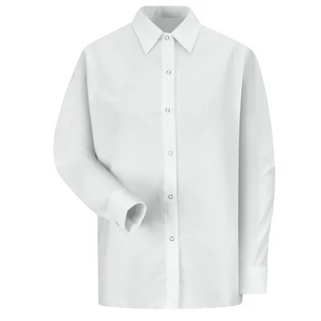 Red Kap Women s Long Sleeve Specialized Pocketless Work Shirt | Walmart (US)